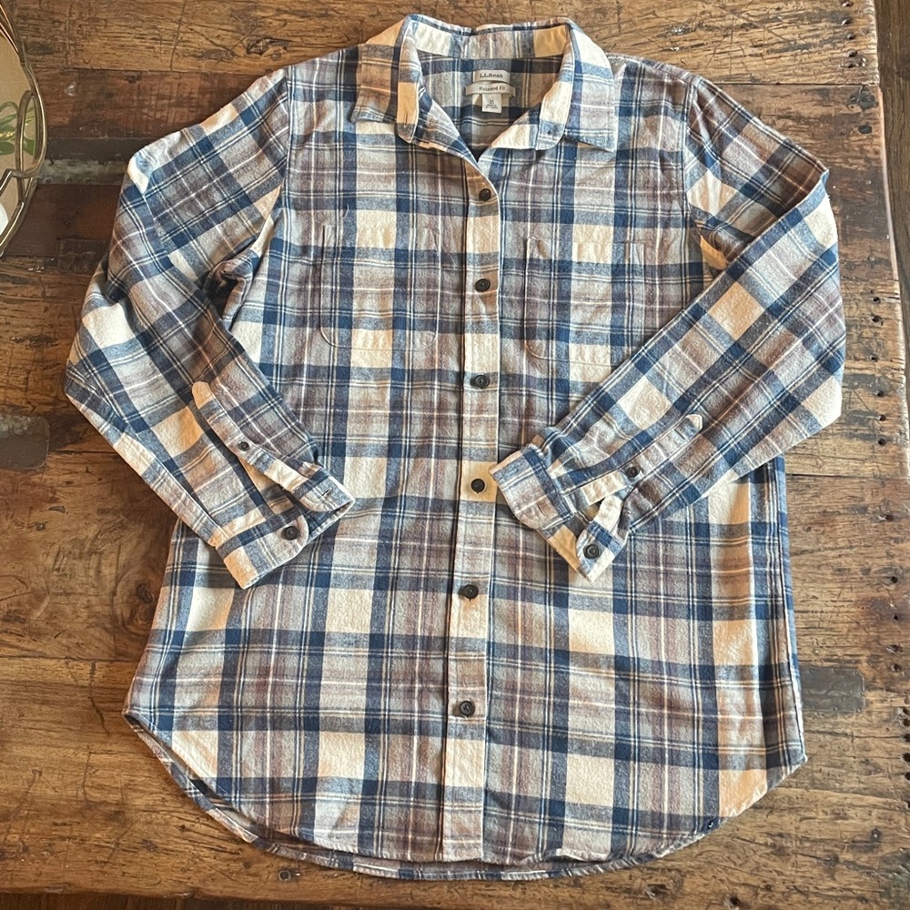 L.L. Bean Men’s Multicolor Plaid Button Down Shirt
